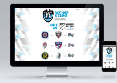 Collaboration with Major League Soccer and AT&T, encouraging viewers to pick winners for a chance to win a trip