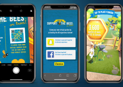 Augmented reality promotion for General Mills, supporting the Cheerios and Nature's Valley brands